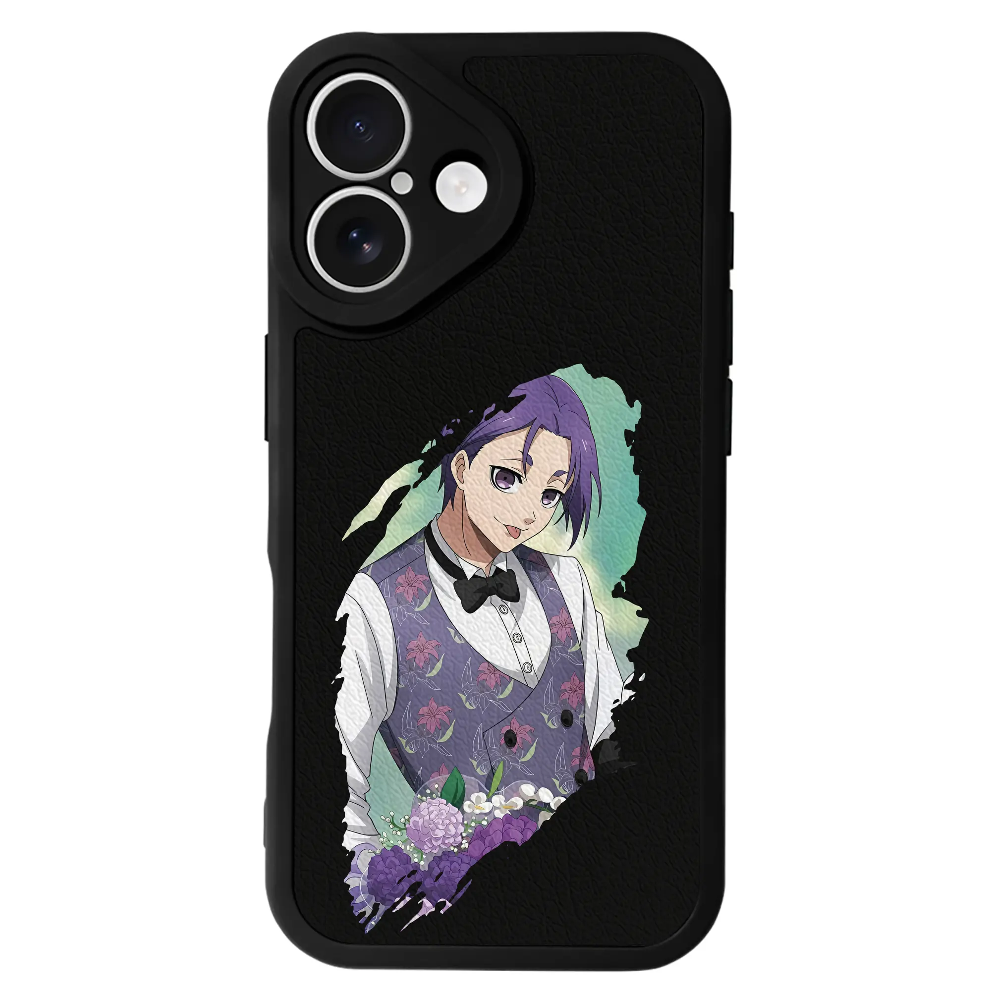 ブルーロック グッズ 御影 玲王 - IPhone 16シリーズ対応 ・ シリコンスマホケース ・ レザー調 ・ 高精度フィット ・ 耐衝撃 ・ ワイヤレス充電対応 ・ 精密カット